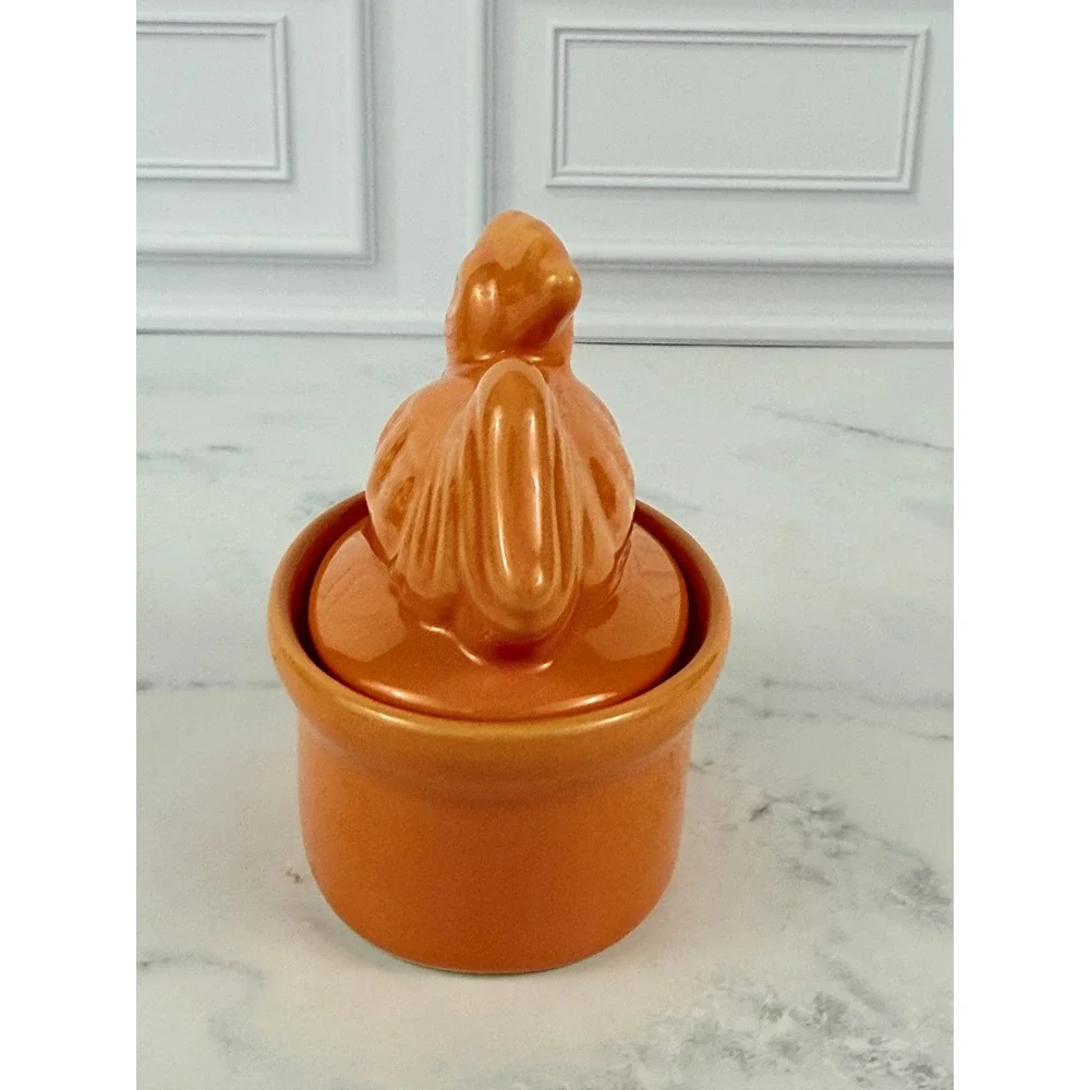 VTG BIA Orange Hen Chicken Ramekin 